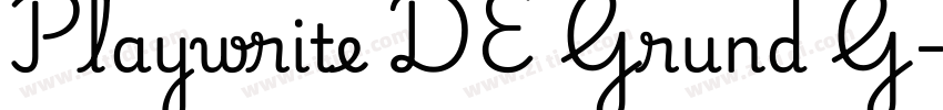 Playwrite DE Grund G字体转换